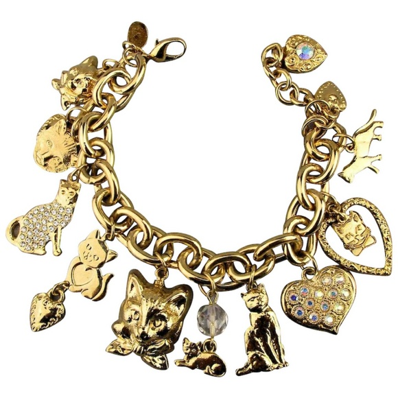 Kirks Folly Jewelry - Kirks Folly I Love Cats Rare Bracelet